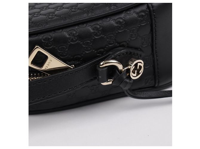 Gucci Borsa Disco Microshima GG in pelle Nera - vista 6