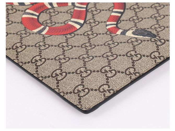 Gucci Clutch con tracolla stampa pitone - vista 11