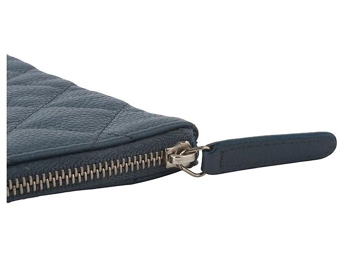 Chanel Clutch Classic Caviar Silver Large - vista 5