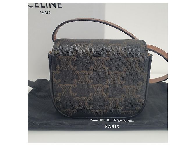 Céline Borsa a tracolla Triomphe Mini - vista 5