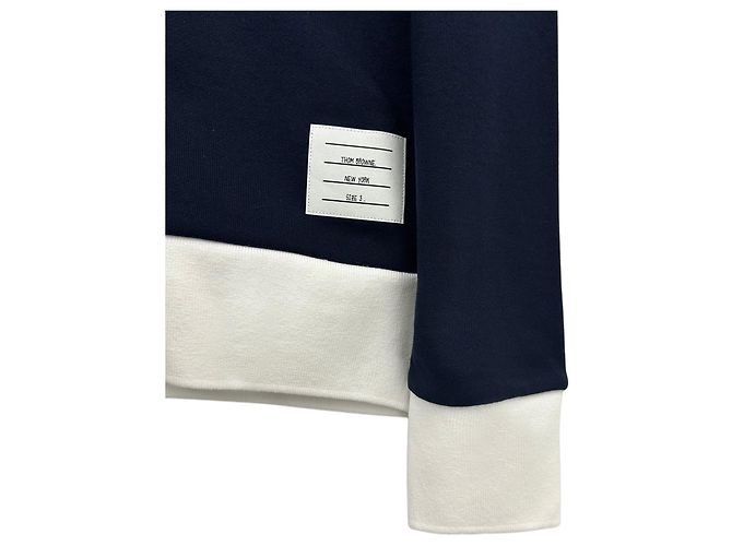 Thom Browne Color Block Kapuzenpullover mit Reißverschluss - Ansicht 9