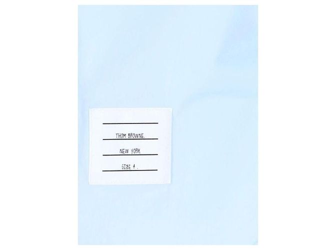Thom Browne Camicia in popeline classica con rifiniture RWB - vista 7