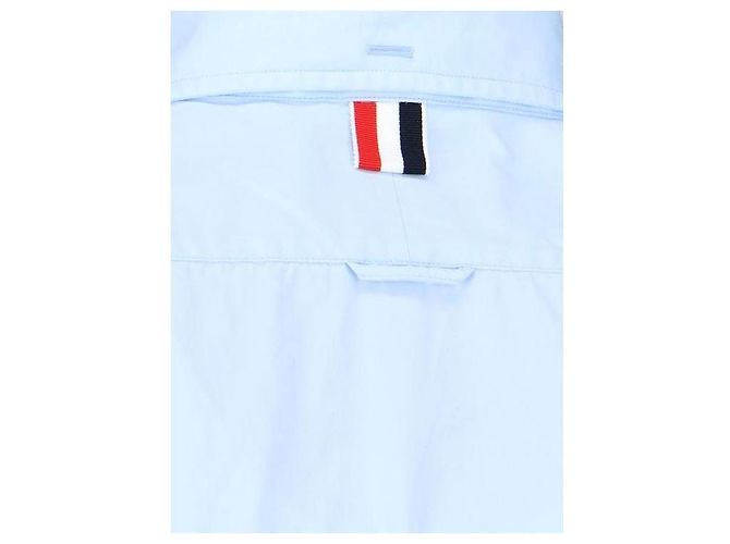 Thom Browne Camicia in popeline classica con rifiniture RWB - vista 8