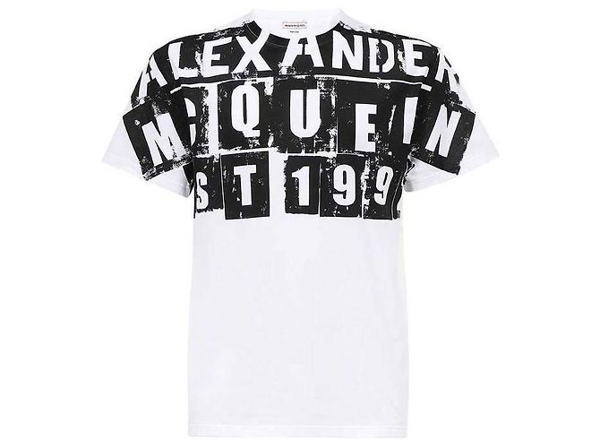 Alexander Mcqueen T-Shirt mit Punk-Logo-Print - Ansicht 4