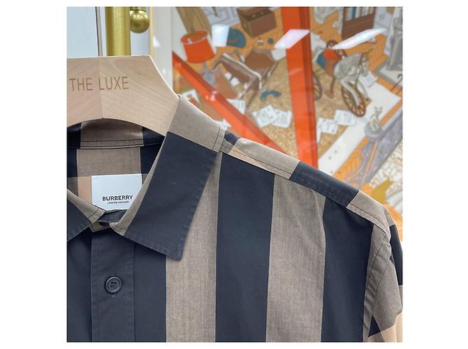 Burberry Camicia a maniche lunghe in cotone a quadri Somerton Black - vista 3