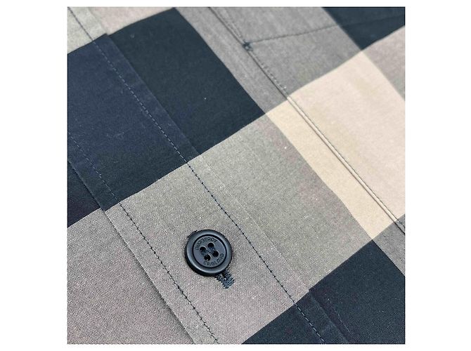 Burberry Camicia a maniche lunghe in cotone a quadri Somerton Black - vista 8