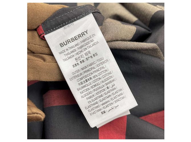 Burberry Camicia a maniche lunghe in cotone a quadri Somerton Black - vista 9