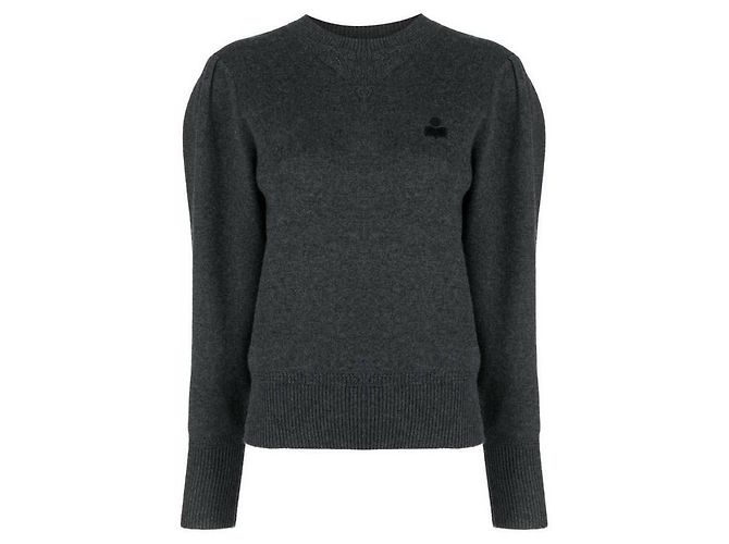 Pull Isabel Marant en coton Anthracite - vue 4