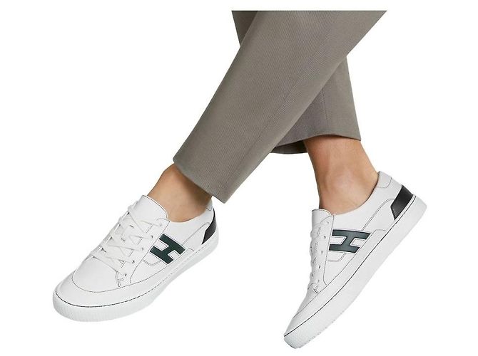 Sneakers Deep Hermès Verde in pelle - vista 4