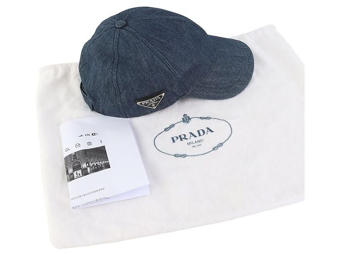 Prada Denim Baseball Cap Size - view 8