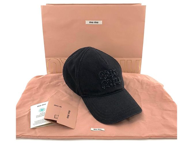 Miu Miu Denim Cap Blau - Ansicht 7