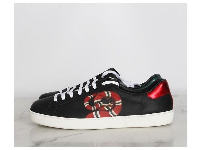 Gucci Sneakers Kingsnake Ace Black - vista 3