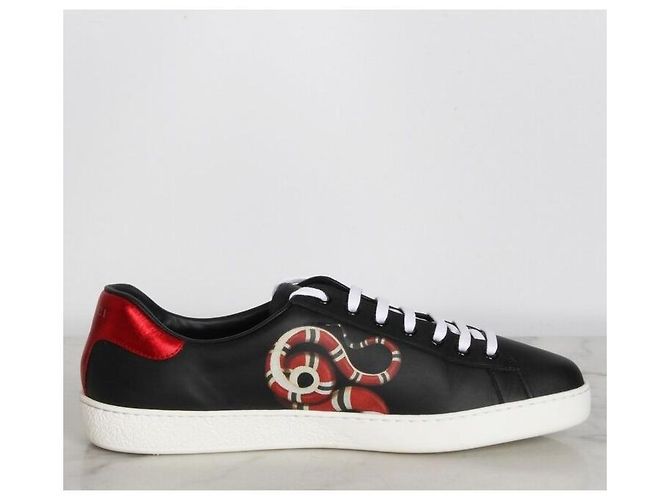 Gucci Sneakers Kingsnake Ace Black - vista 4