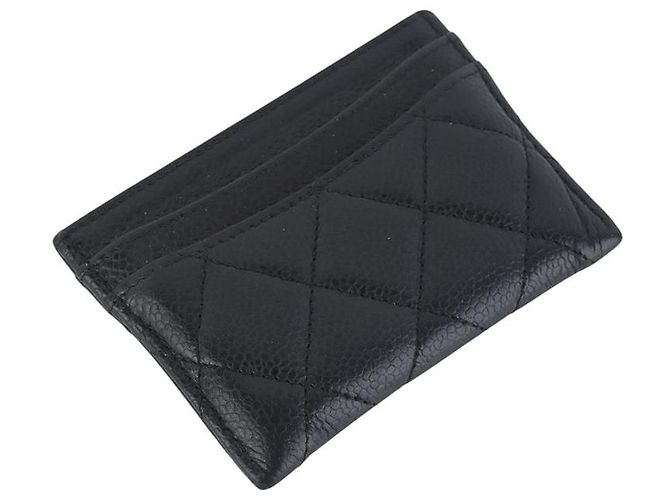 Chanel Tarjetero Classic Caviar Gold CC - vista 2