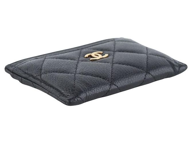 Chanel Tarjetero Classic Caviar Gold CC - vista 3