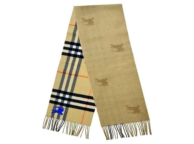 Burberry Sciarpa in cashmere reversibile Night Check - vista 3
