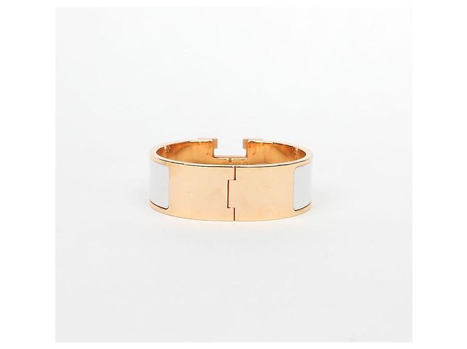 Hermès Click Clack Armband in Gold Blanc - Ansicht 4