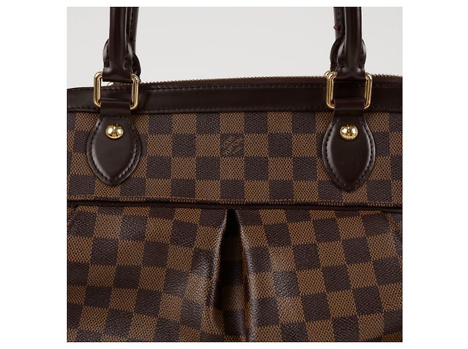 Louis Vuitton Borsa Tote Trevi PM Size Damier Ebène Canvas - vista 2