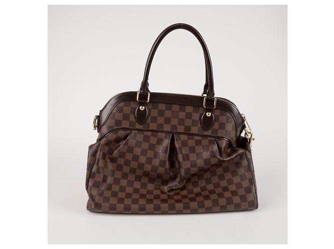 Louis Vuitton Borsa Tote Trevi PM Size Damier Ebène Canvas - vista 4