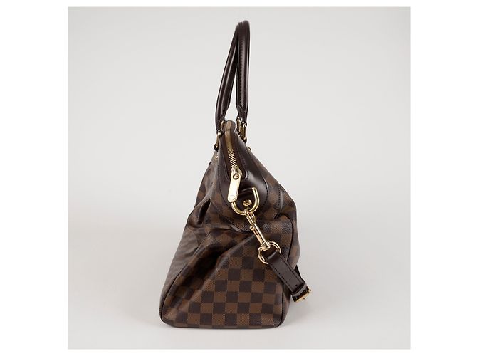 Louis Vuitton Borsa Tote Trevi PM Size Damier Ebène Canvas - vista 5