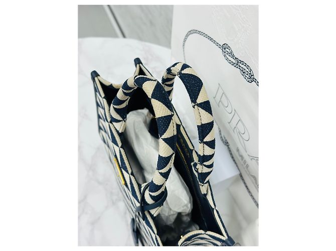 Prada Saco de ombro tote em jacquard Symbol - vista 5