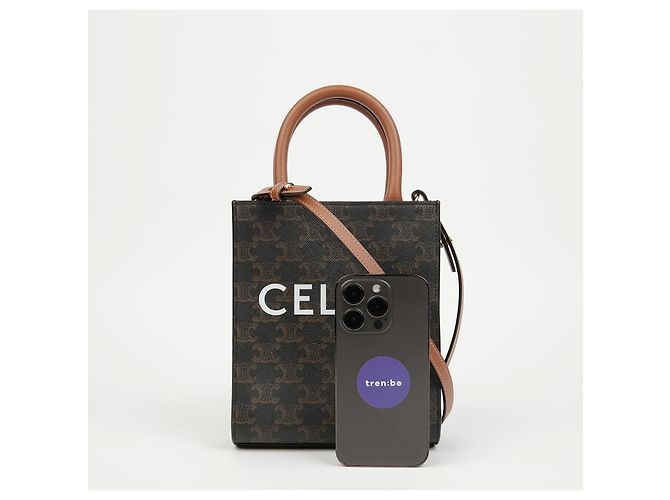 Céline Bolsa de Ombro Vertical Cabas Mini - vista 7