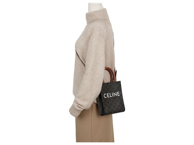 Céline Bolsa de Ombro Vertical Cabas Mini - vista 8