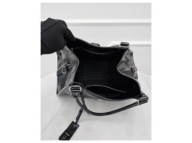 Prada Borsa Hobo in pelle Soft Luxe - vista 7