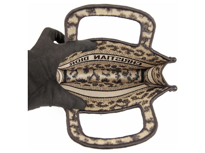 Dior Mini Book Tote Bestickte Leopardentasche - Ansicht 10