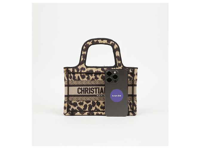 Dior Mini Book Tote Bestickte Leopardentasche - Ansicht 12