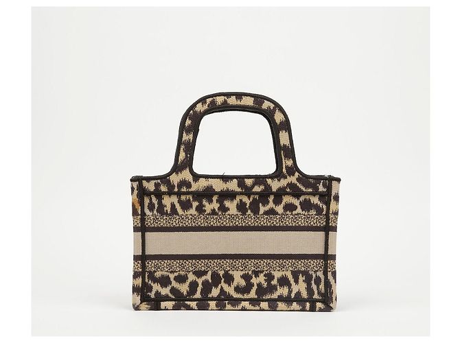 Dior Mini Book Tote Bestickte Leopardentasche - Ansicht 4