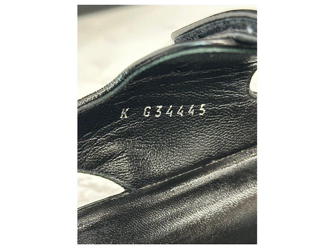 Chanel Sandali in pelle di agnello con logo CC e Velcro - vista 7
