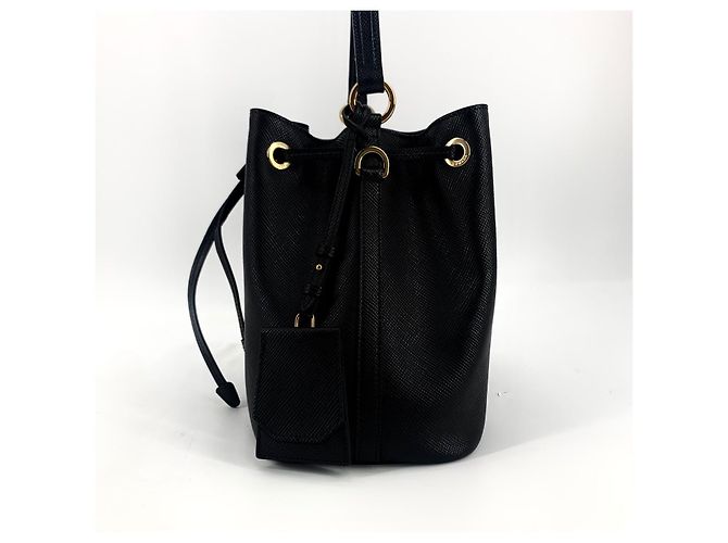 Prada Borsa bucket in pelle Saffiano - vista 4