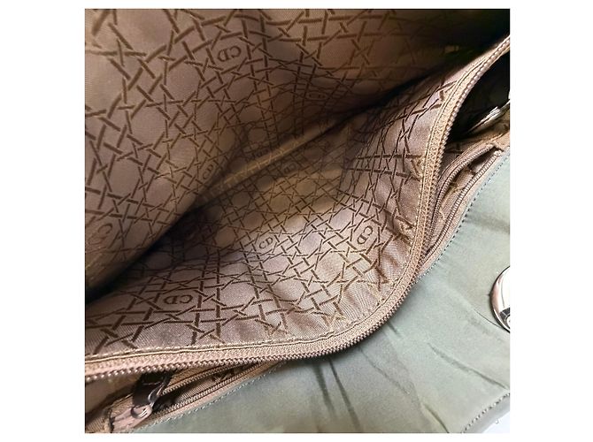 Dior Sac Cabas Lady Cannage Khaki Silver Medium - vue 19