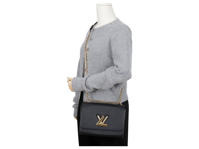 Louis Vuitton Borsa Tote Twist Epi MM Nera - vista 12