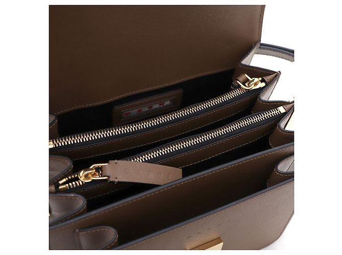 Marni Saffiano Trunk Medium Schultertasche - Ansicht 7