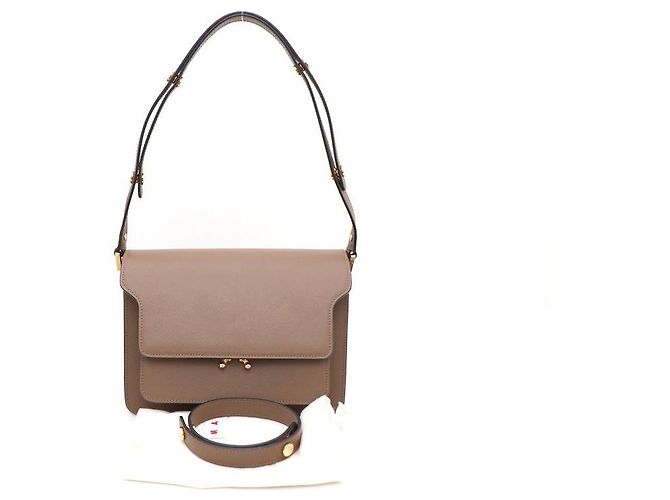 Marni Saffiano Trunk Medium Schultertasche - Ansicht 8