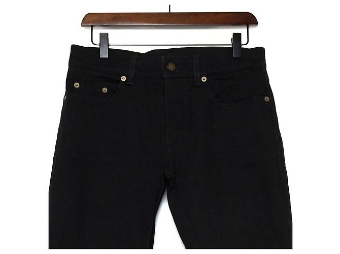 Autre Marque Vaqueros Unisex de Algodón Negros - vista 2