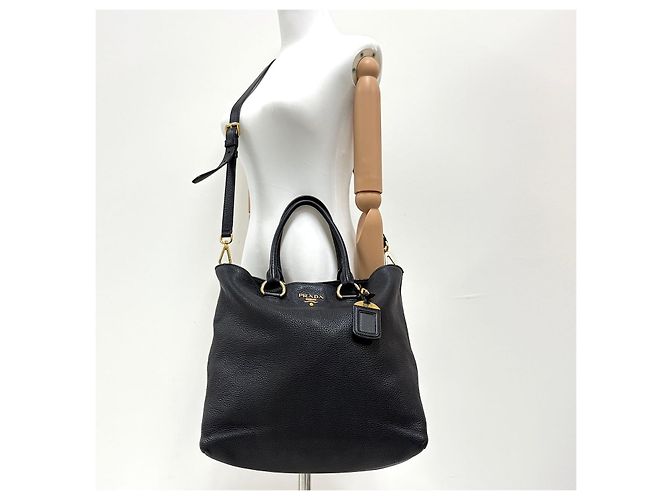 Prada Vitello Phoenix Shopper Tote Bag Schultertasche - Ansicht 3