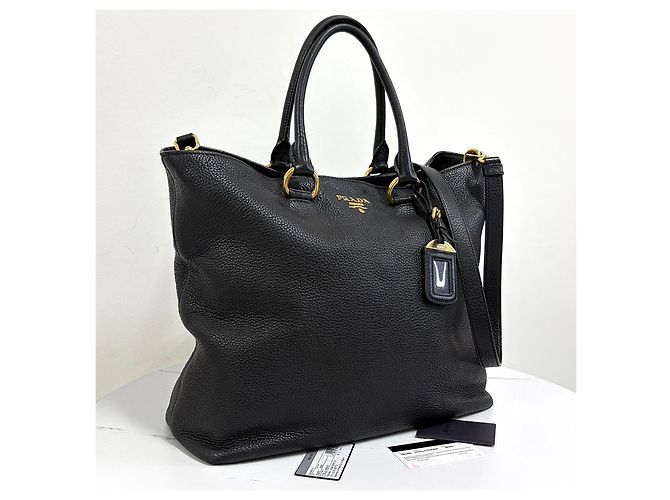Prada Vitello Phoenix Shopper Tote Bag Schultertasche - Ansicht 6