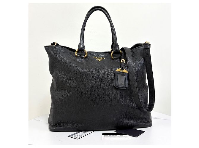 Prada Vitello Phoenix Shopper Tote Bag Schultertasche - Ansicht 7