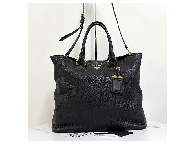 Prada Vitello Phoenix Shopper Tote Bag Schultertasche - Ansicht 8