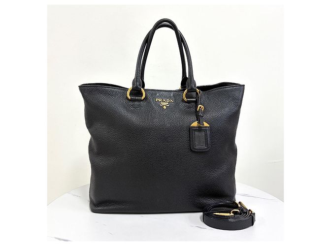 Prada Vitello Phoenix Shopper Tote Bag Schultertasche - Ansicht 9