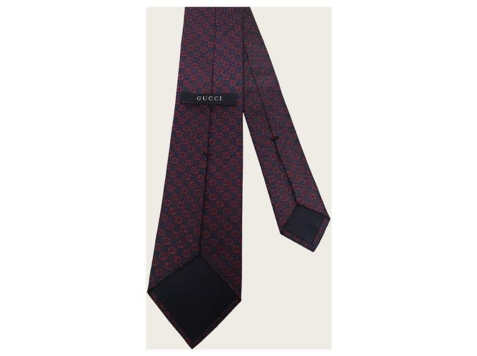 Gucci Cravatta in jacquard Interlocking GG - vista 5