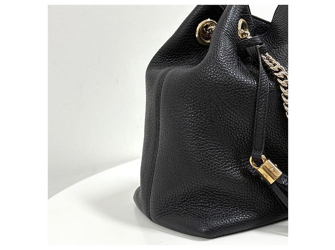 Gucci Borsa a tracolla Soho con catena e nappe Nero - vista 11