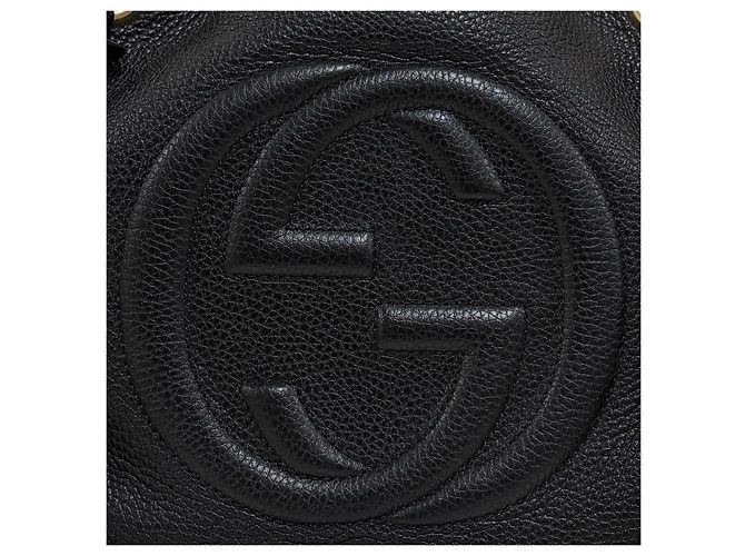 Gucci Borsa a tracolla Soho con catena e nappe Nero - vista 8