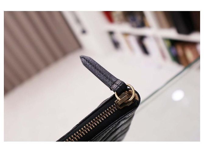 Gucci Leder-Clutch Schwarz - Ansicht 5