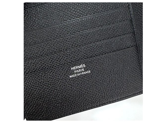 Hermès Citizen Twill Bi-Fold Wallet Black - view 7