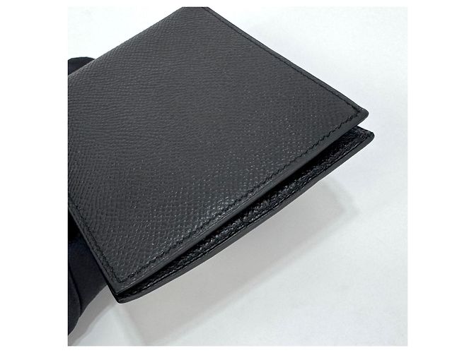 Hermès Citizen Twill Bi-Fold Wallet Black - view 9