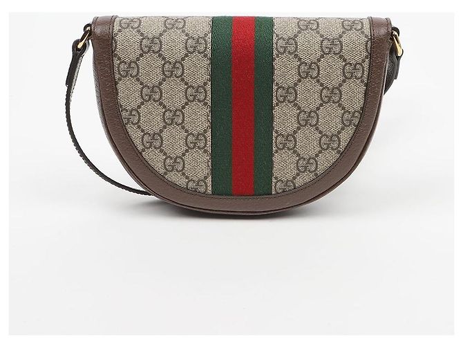 Gucci Borsa a tracolla Mini GG Ophidia Brown - vista 3